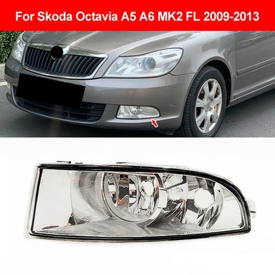 Left For Skoda Octavia A5 A6 MK2 FL 2009-2013 1Z0941699C Fog Light without Bulb