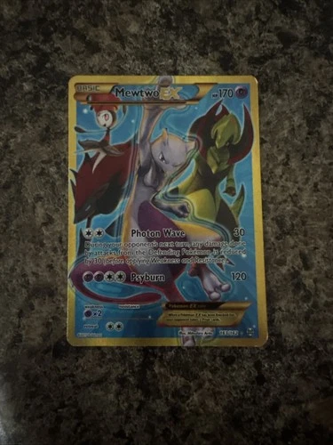 Pokémon Mewtwo EX TCG Breakthrough Holo Card 163/162 Secret Rare