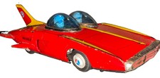 Alps Firebird III Battery Operated Tin Space Car Japan RARE 1960’s
