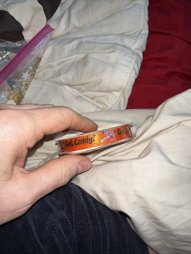 Halloween Skull Ribbon And Got Candy Ribbon Two Different - Picture 5 of 19