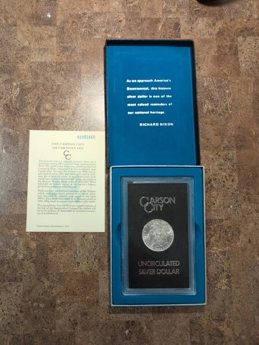 1882-CC Uncirculated GSA W/ Box & COA Morgan Silver Dollar Carson City Mint🔥🔥