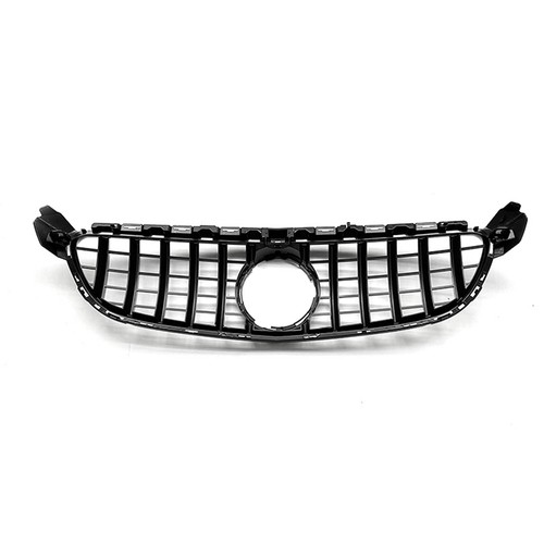 Front Bumper Grille Grill Cover Kit For Mercedes Benz W205 2015-2018 2016 Silver - Picture 3 of 10