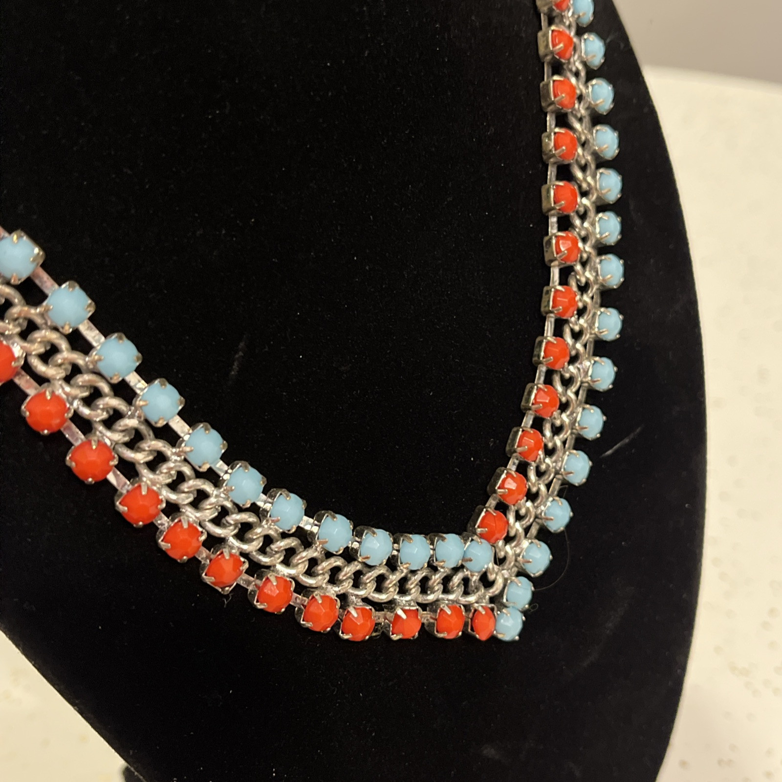 Unique Reverse Rhinestons & Chain Rows Statement … - image 7