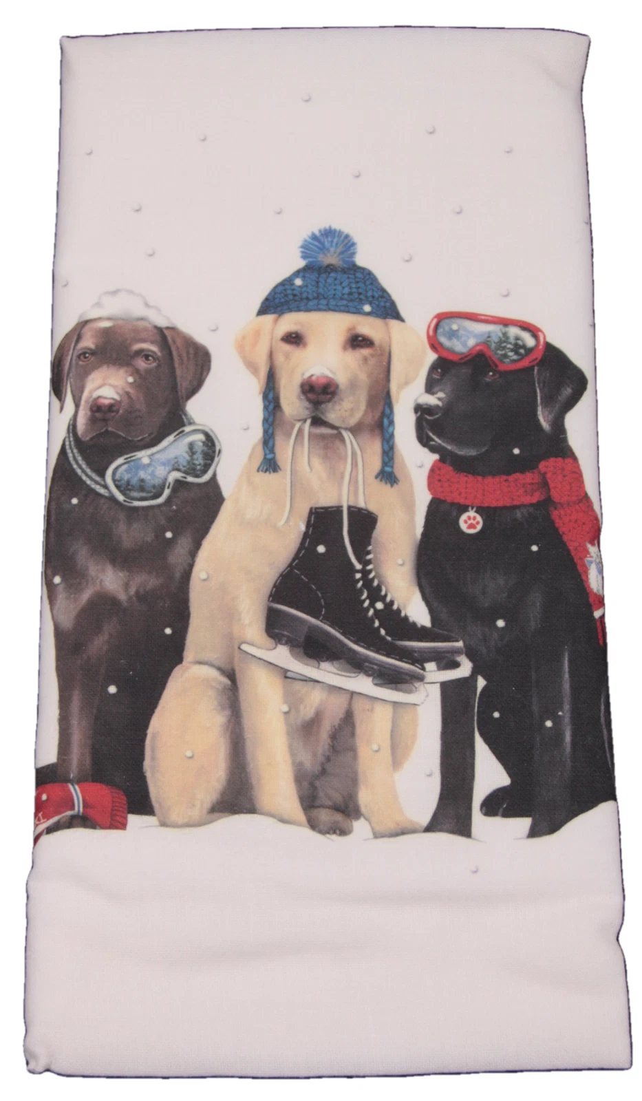 Mary Lake Thompson Three Dog Friends Lab Dish Towel