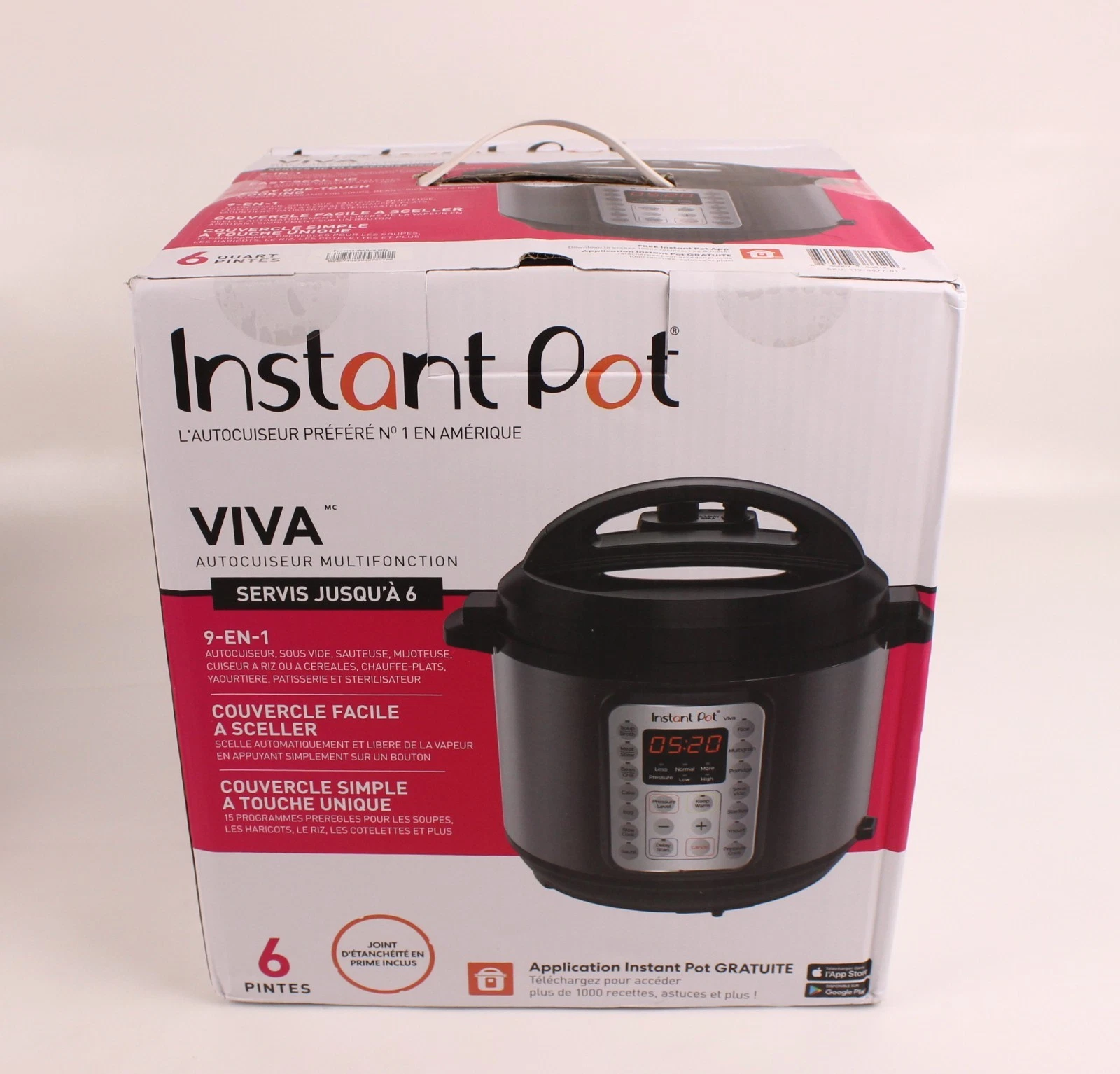 Instant Pot VIVA 6 Quart 9 In 1 Multi-Use Pressure Cooker Multicooker New in Box