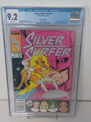 SILVER SURFER V3 #1 NEWSSTAND (Marvel Comics, 1987) CGC Graded 9.2 ~ White Pages
