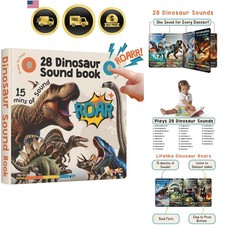 Dinosaur Sound Book Kids Educational Toy Learning Gift for Toddlers