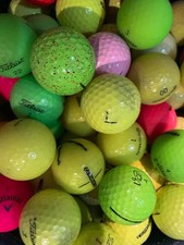 50 Assorted Color 5A/4A Used Golf Balls FREE SHIPPING