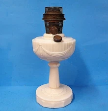 Antique Pink Lincoln Drape Aladdin Kerosine Lamp  #2