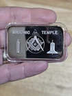 .999 silver Masonic temple Bar 1oz Vintage Bar  You Judge Coin