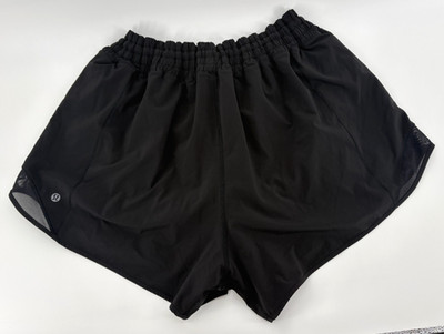 Lululemon Hotty Hot Lined Black Running Performance Shorts Plus Size 18!!