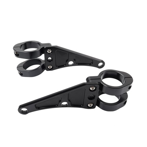 37MM Motorcycle Headlight Bracket Mount Clamp Fork Tube Holder For Harley - Picture 9 of 11