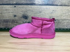 UGG Kid's Ultra Mini Berry Pink Classic Suede Boots 1130750K Youth Sz 2