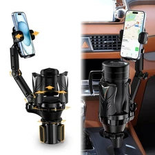 Adjustable Car Cup Holder Expander - Secure Fit for 5.31" Drinks/Mugs