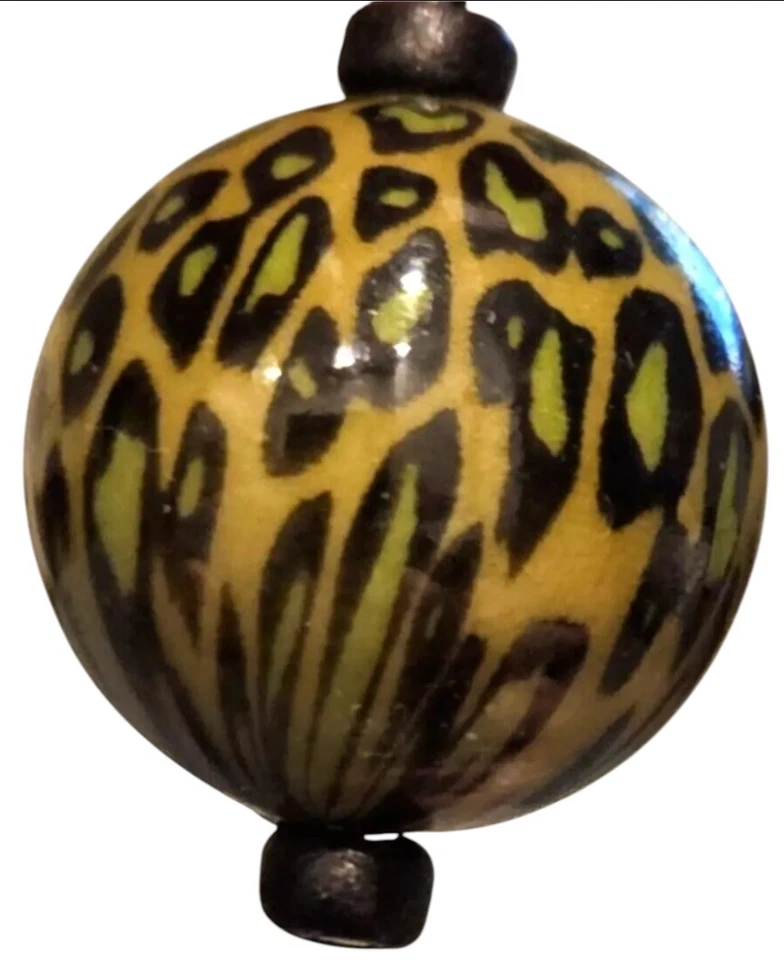 Pendientes colgantes de acrílico con estampado de animales de guepardo/2"L Foto 2 de 4