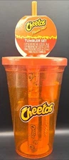 Cheetos Flamin Hot Tumbler ~Beauty Set~ Lip Gloss,Lip Balm,Nail Polish,Nail File