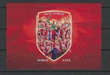Norwegen Norge Norway 2026 Block Fu&szlig;ball Weltmeisterschaft WM used gestempelt