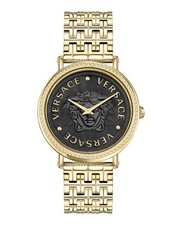 Versace Womens Gold 37mm Bracelet Fashion Watch