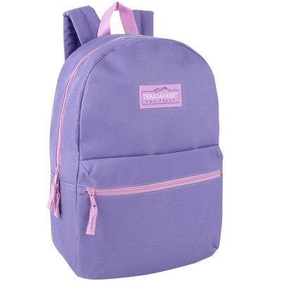 Trail maker Classic 17 inch Backpacks with Adjustable Padded Large, Purple