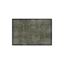 x Morris & Co Washable Area Rug– Blackthorn Forest Green 2x3, Stain-Resistant...