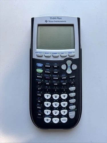 Texas Instruments TI-84 Plus Graphing Calculator Black W Cover Tested