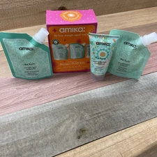 NEW! Amika The Kure Strength Repair Trial Travel Set Shampoo Conditioner