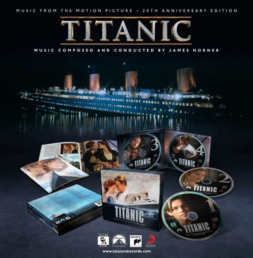 Titanic 20th Anniversary 4-disc James Horner SOLD OUT Score La-La Land Records!  Foto 2 de 2
