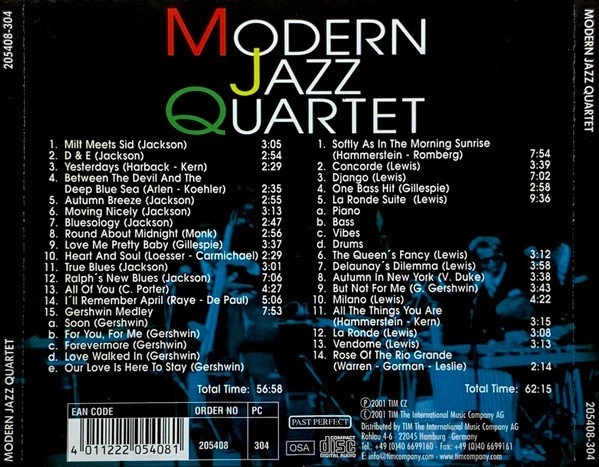 CD Modern Jazz Quartet: All the Famous Songs (2 CDs) - Bild 2 von 2