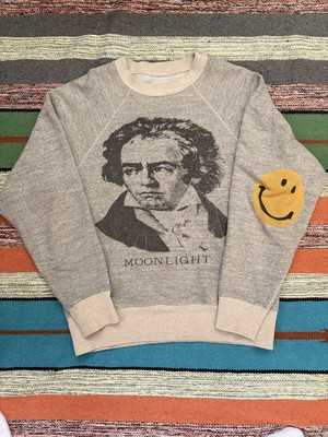 ◾️KAPITAL スウェット MOONLIGHT BEETHOVEN KAPITAL Vintage Sweatshirt Moonlight Beethoven Gray Cotton