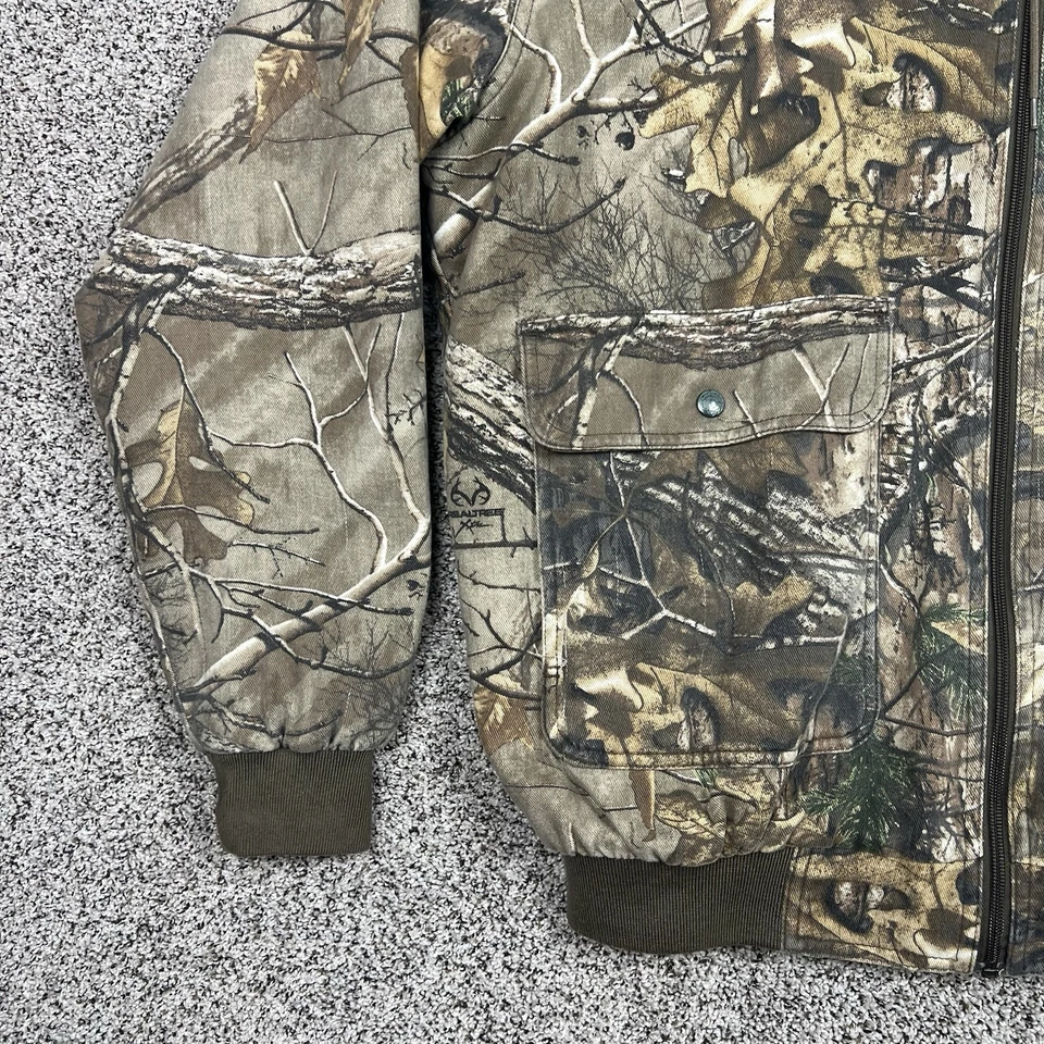Cabelas Hunting Jacket Mens Large Tall Insulated Dry Plus Real Tree Camo Scent - Image 4 of 4