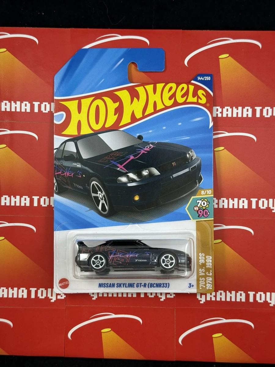 Nissan Skyline GT-R (BCNR33) #144 Black 2025 Hot Wheels Case