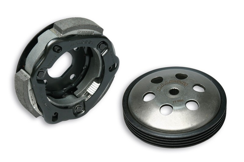 Embrayage centrifuge MALOSSI Delta System cloche 107 mm kit transmission scooter 50