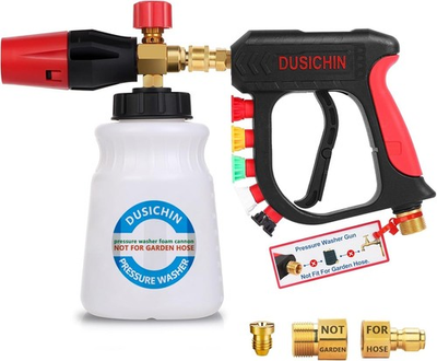 #ad DUSICHIN Foam Cannon Short Pressure Washer Gun 1 4 Inch Quick ConnectorCar W... $39.99