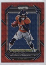 2022 Panini Prizm Rookies Red Wave Prizm 34/149 Montrell Washington #356 0e9i