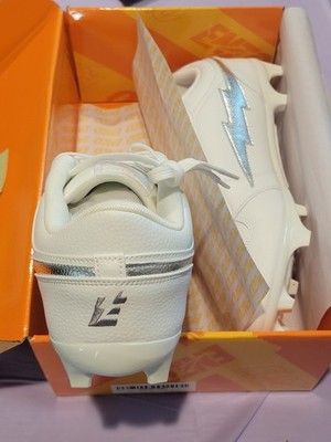 Cornelius Enzo Football Cleats | Platinum White | Size 14 Men New
