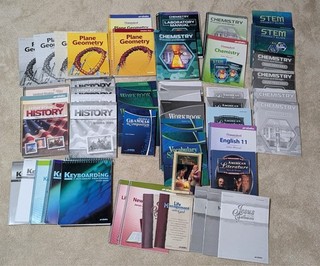 11th Grade Abeka Student & Teacher Kit w/ tests quizes plus elective 50 books