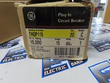 GE THQP115 Circuit Breaker BOX OF 20 15 Amp 120V 1P NS Thin THQP1115 -NEW-O