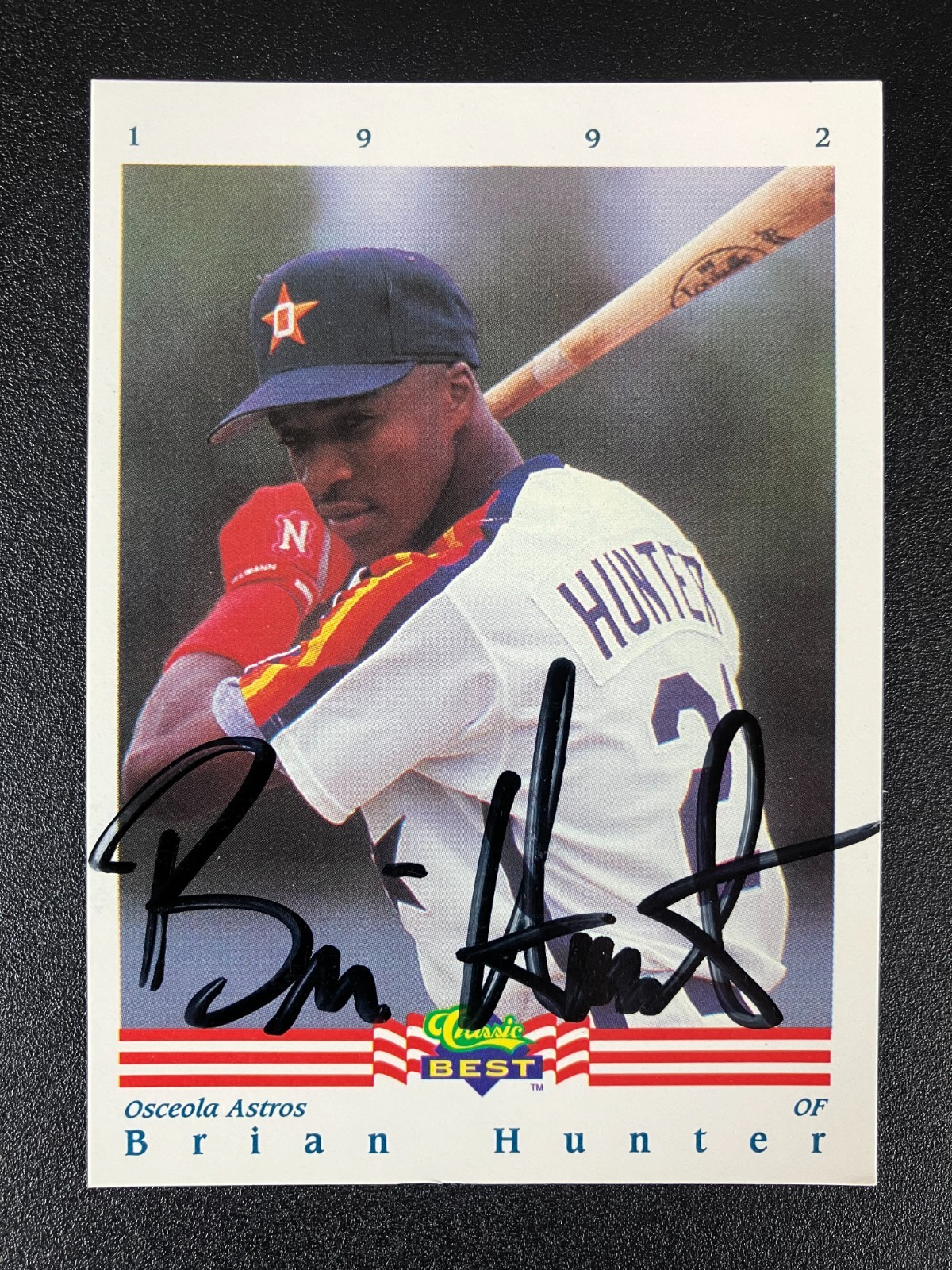 Brian Hunter 1992 Classic Best Astros In Person IP TTM Signed Autograph
