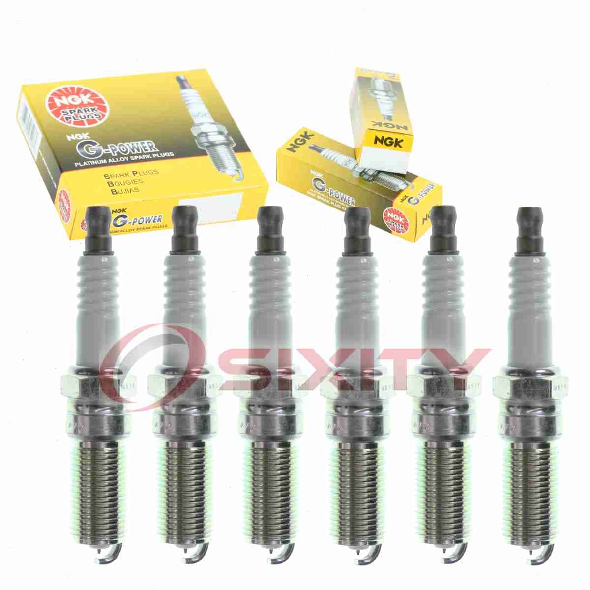 6 pc NGK G-Power Spark Plugs for 2018-2020 GMC Savana 3500 4.3L V6 Ignition kr