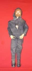 Vintage GI Joe 1964 Orange Fuzzy Hair Beard Scar red eyes black hoodie Hasbro