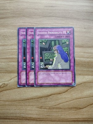 Yu-Gi-Oh! - Success Probability 0% 3x - Full Playset Of Cards