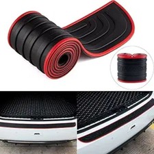 Car Rear Bumper Protector, 41inch x3.5inch Car/SUV Universal Rubber Anti- Black