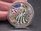 🔥 2000 COLORIZED AMERICAN EAGLE DOLLAR COIN ROUND 1 TROY OZ .999 FINE SILVER 🔥