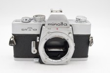 Minolta SRT 101 35mm Camera Body, Chrome Version 1B for parts or repair