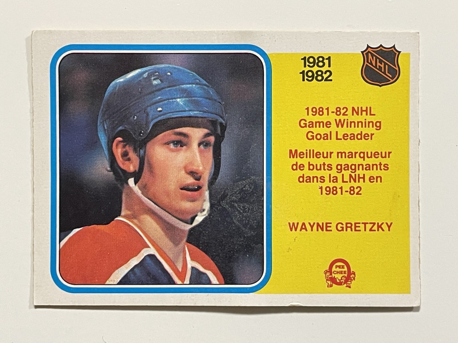 Wayne Gretzky 1982-83 O-Pee-Chee Game Winning Goal Leader Card #242