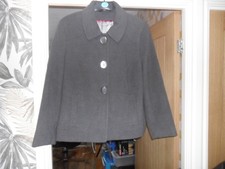 BONMARCHE GREY SHORT COAT /JACKET SIZE 16-18