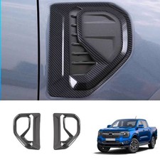 Para Ford Ranger 2024-25 Fibra de Carbono ABS Exterior Lateral Hoja Tablero Insignia Decoración Borde