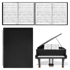 Sheet Music Folder 4 Pages Expand Piano Sheet Music Binder 30 Sleeves 60 Pages 