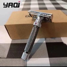 Yaqi The Final Cut Adjustable 1-6 Double Edge Safety Razor Gunmetal / Chrome