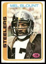 1978 Topps Mel Blount #475 Pittsburgh Steelers - Poor